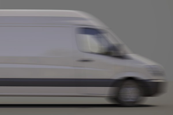 van going fast